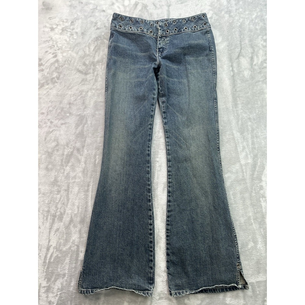 Silver Jeans Women's Flare Wide Leg Jeans in Medium Wash Blue